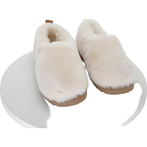 UGG Classic Cozy Fuzzy Bootie Natural Women’s House Slippers 8M US EU 39 - Picture 1 of 6